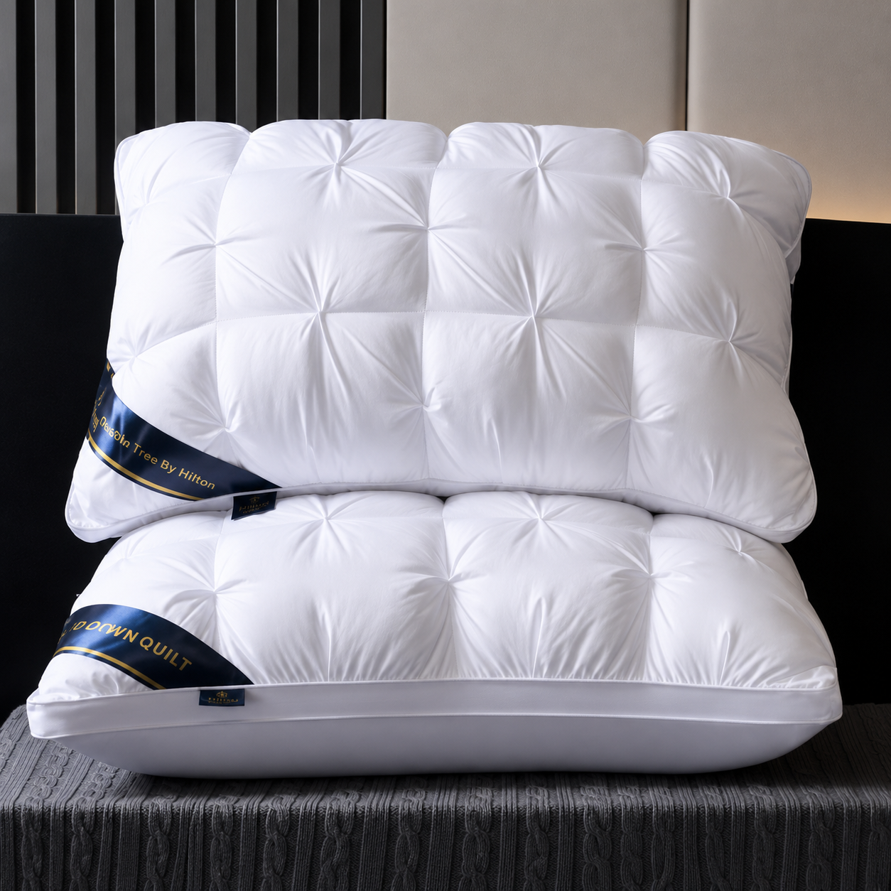 Oreiller confort doux en polyester et coton – vue principale