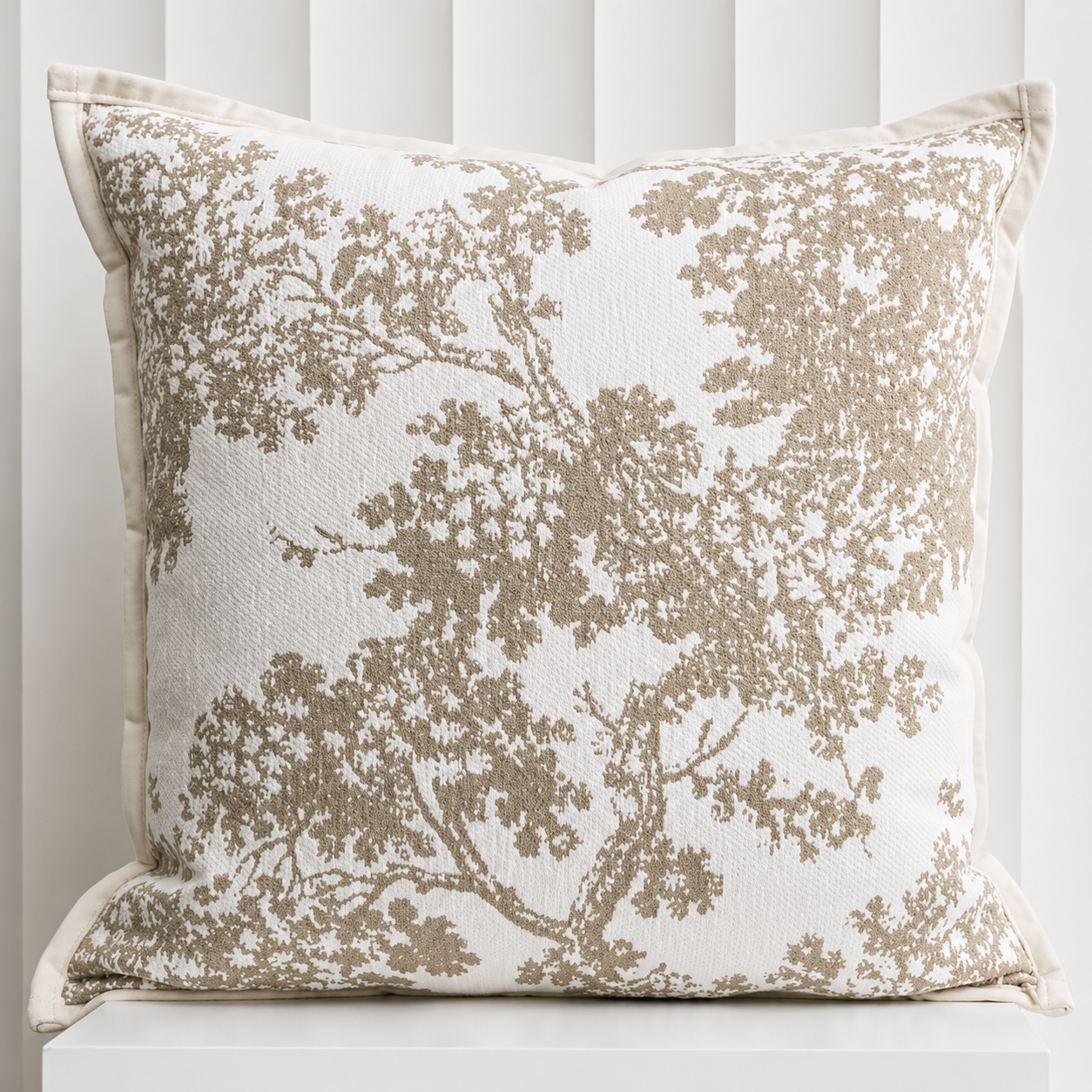 Coussin de lit nordique en coton 45x45 cm – détail de la matière