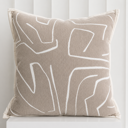 Coussin de lit nordique en coton 45x45 cm – vue d'ensemble en situation