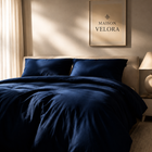 Housse de couette Velora en microfibre unie – vue principale