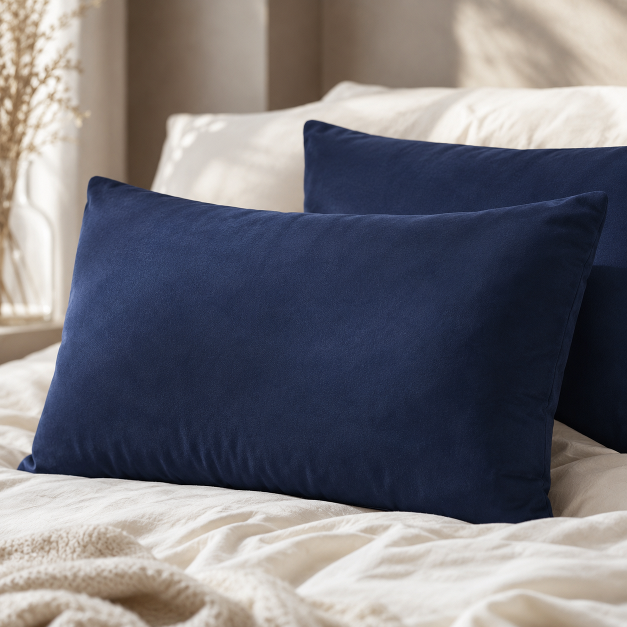 Taie d'oreiller 100% coton 50x70 cm unie – vue principale