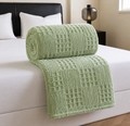 Plaid gaufré effet velours uni – vue principale