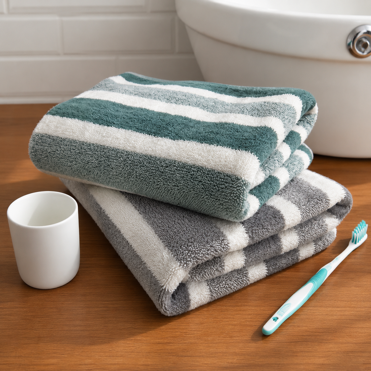 Drap de Bain Épais 70x130 cm – Absorbant & Séchage Rapide