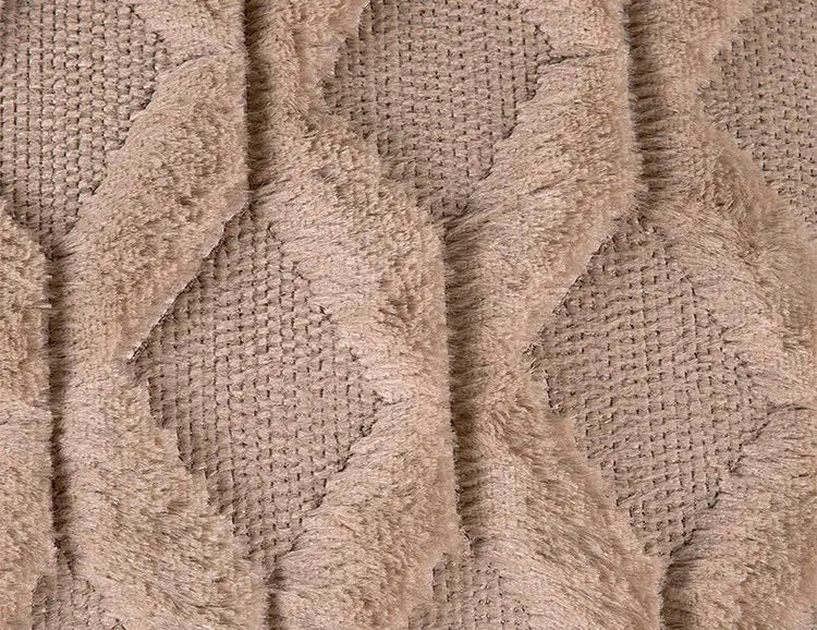 Housse de coussin moelleuse effet peluche 45x45 cm – vue de face